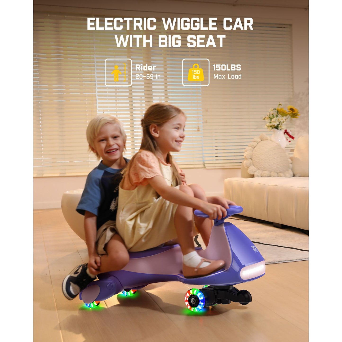FanttikRide N7 Pro 12V Electric Wiggle Car with Pedal