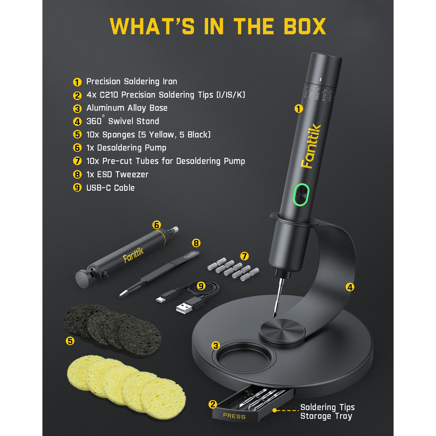 Fanttik T1 Max Soldering Iron Kit