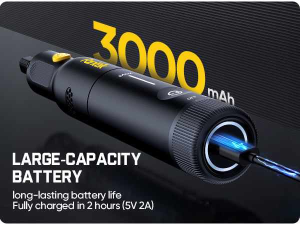 Fanttik F2 Pro Kit Cordless Rotary Tool with '3000 mAh' label on a dark background